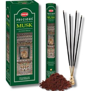 HEM Precious Jasmine Incense Sticks (Box of, 20g Tubes) | Natural Fragrance for Aromatic Rooms | Odor Remover Incense for Stress Relief & Relaxation