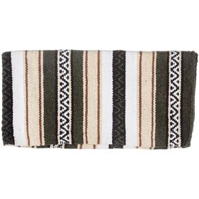 Mayatex Olive Green Hogan Acrylic Blend 30x60 Saddle Blanket
