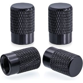4PCS Tire Valve Stem Caps, Wheel Valve Stem Covers, Corrosion Resistant, Leak-Proof, Dust Proof, Universal for Cars, SUVs, Bikes, Trucks and Motorcycles (Green)