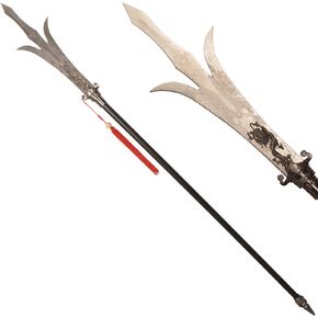 Metal Spear with Trident Spear Stainless Steel, for Collection, Performance, Gift Giving