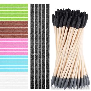 Nuanchu 60 Pcs Sanding Sticks Polishing Sticks Fine Sanding Twig Sanding Tools for Tight Spaces Double End Matchsticks Sanding Sticks for Plastic Models Sanding Accessory for Metal Wood Model Craft