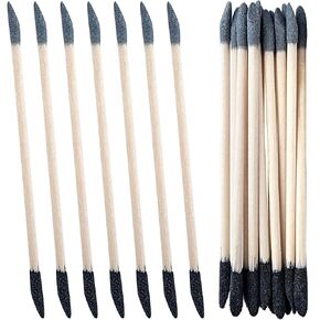 10 pcs Sanding Sticks for Plastic Models, Fine Detailing Sanding Tools, Double End Matchsticks Sanding Twigs for Tight Spaces, Wood - 5.5×0.2 in