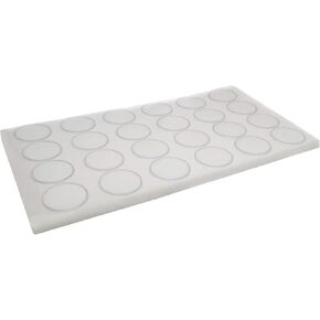 24 Count Gem, Mineral, Specimen Jar Display Foam Insert in White (14.5X7.8X0.75) + Custom NB Pouch