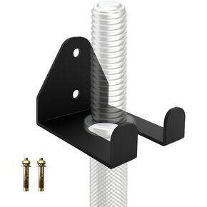 Barbell Storage Rack, Heavy Duty Vertical Hanging Barbell Rack, Wall Mounted Barbell Holder, Olympic Wall Mount Barbell Holder Space Saving Bar Holder Suitable for for Home, Commercial, Garage Gym