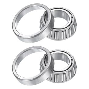 uxcell 2pcs 15123/15245 Tapered Roller Bearing Cone and Cup, 1.25" Bore x 2.4409" OD x 0.715" Thick, Chrome Steel Taper Bearing Set, ABEC-3