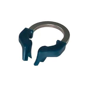 Dental Sectional Matrix Ring Clamp Spring Clip, Autoclavable Nickel Titanium Orthodontic Clamp Rings, Contoured Matrices System for Pre- and Post-Molars. (R6 Blue+Green)