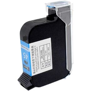 TOAUTO Original Portable Ink Cartridge Quick-Dry Replacement 42ml Ink Cartridge for Handheld Inkjet Printer Coding Machine（Black）