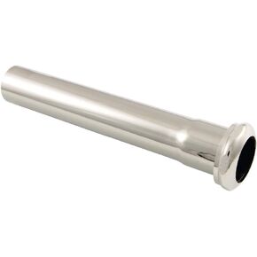 Kingston Brass Fauceture EVP1006 Century 8-Inch X 1-1/4 Inch O.D Slip Joint Brass Extension Tube, Polished Nickel