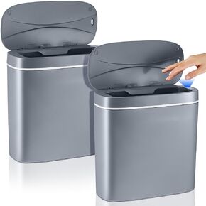 2 قطعة من المناديل الصحية الأوتوماتيكية بدون لمس، حامل سدادة مثبت على الحائط، صندوق قمامة، صندوق التخلص من السدادات، وعاء النظافة الأنثوية، للحمام، المنزل، المكتب، المراحيض العامة in Kuwait