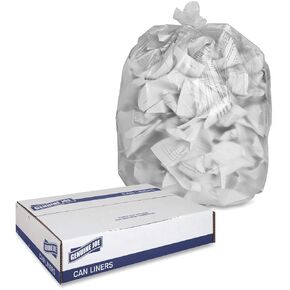 Genuine Joe 01760 High Density Can Liners, 56 Gal, 43-Inch X48, 200/CT, CL