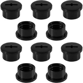 10pcs Bladder Valve Screws for Riddell Speedflex and Speed lcon, Black Football Helmet Parts Bladder Valve Screws Plastic Practical Valve Caps for Teenagers Adults Football Helmets Accessories