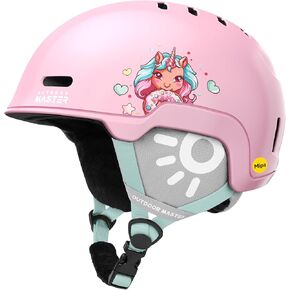 OutdoorMaster MIPS Kids Ski Helmet, Snowboard Helmet for Boys, Girls & Youth, Durable PC Shell, Protective EPS Foam & 12 Cooling Vents, Dial Fit Snow Helmet, Certified Snow Sport Snowboarding Helmet