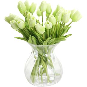 XHSP 30 pcs Real-touch Artificial Tulip Flowers Home Wedding Party Decor