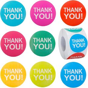 Thank You for Celebrating with Us Stickers 500 Pcs, 1.5Inch Thank You Stickers, Self-Adhesive Gold Foil Thank You Stickers, Clear Wedding Stickers for Envelope Seal, Gift Wrap, Baby Shower, Birthday
