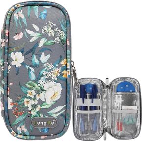 Insulin Cooler Travel Case Small Diabetic Medication Cooler Portable Cooling Bag with 2 Reusable Gel Ice Packs for Insulin Pens While Traveling and Other Diabetic Supplies