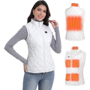Heated Vest for Women with 12V 10000mAh Battery Pack, Women's Lightweight Electric Heating Vest Liner Winter Outdoor