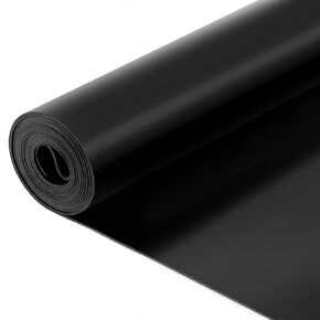 لفة شريط مطاطي من النيوبرين بسمك 1/16 (.062) بوصة وسمك 16 بوصة عرض × 118 بوصة شريط مطاطي طويل شريط حشية مطاطي مقاوم للتآكل من أجل الحشيات والحصائر والأختام والحرف اليدوية والأرضيات