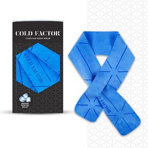 COLD FACTOR Mini Cooling Neck Towel - PVA Premium Cooling Towel Wrap 3 Pack Lasting Up to 5 Hours Cooling Ice Towels for Neck and Face-Neck Cooler with UPF 50+ 29.5" x 3" (Gray)