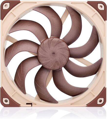 Noctua NF-A14x25 G2 PWM Sx2-PP، مجموعة مراوح مزدوجة لتطبيقات الدفع والسحب جنبًا إلى جنب (بني) in Kuwait