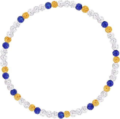 Bling Baseball Necklace Ice Collection Necklace for Competitive Athletes Boys, Glitter Rhinestone Ball Necklaces for Men Women Inspired Sports Baseball Team Lovers Jewelry Gift Accessory 16" 18" 20" in Saudi Arabia