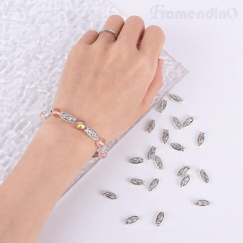 Framendino, 60 Pack Virgin Mary Our Lady of Guadalupe Beads Virgin Mary Charms Loose Spacer Beads for Jewelry Making Finding in Saudi Arabia