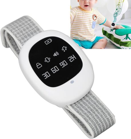 Bedwetting Alarm &, Adjustable Wristband for Elderly Adults Children, Potty Training Alarm with Music, Strong Vibration, Programmable Timer, Bed Wetting Alarm in Saudi Arabia