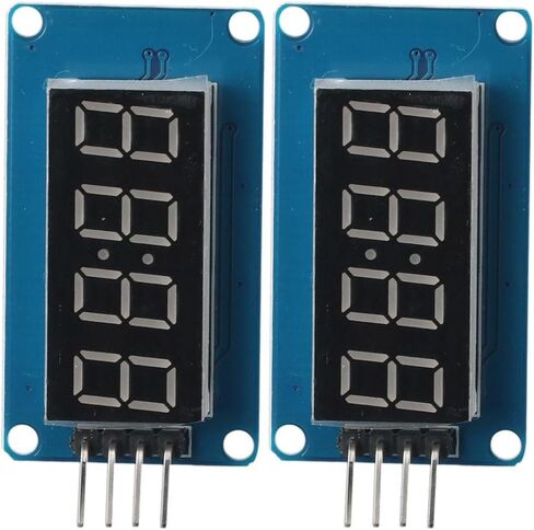 2Pcs 4-Digit Tube Module, LED Segment Display, TM1637 Drive Chip, Tube Clock Display, 4-bits 0.36 Inch Driver Board in Saudi Arabia
