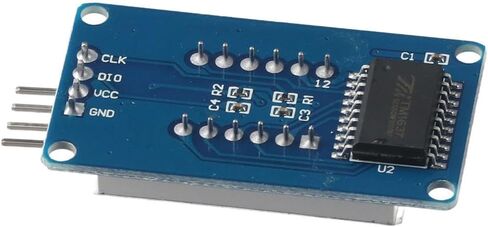 2Pcs 4-Digit Tube Module, LED Segment Display, TM1637 Drive Chip, Tube Clock Display, 4-bits 0.36 Inch Driver Board in Saudi Arabia