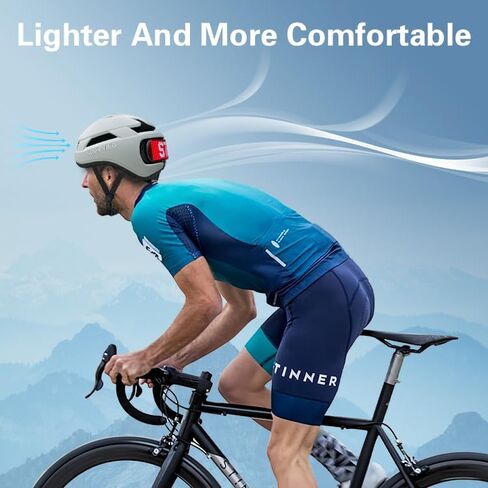 Bike Helmet, Smart App Program Bike Helmet with USB Rechargeable Light, Back Light Mountain for Adult&Men Women, with Turn Signals Remote Control in Kuwait