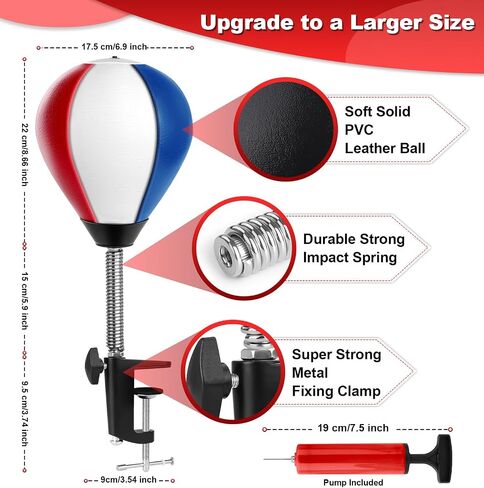 Desktop Punching Bag, Stress Relief Desk Punching Bag with Clamp, Heavy Duty Desk Boxing Punch Ball Suctions to Your Desk, Funny Toys for Kids Coworkers Friends in Kuwait