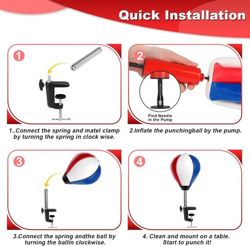 Desktop Punching Bag, Stress Relief Desk Punching Bag with Clamp, Heavy Duty Desk Boxing Punch Ball Suctions to Your Desk, Funny Toys for Kids Coworkers Friends in Kuwait