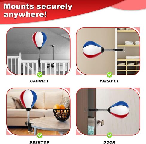 Desktop Punching Bag, Stress Relief Desk Punching Bag with Clamp, Heavy Duty Desk Boxing Punch Ball Suctions to Your Desk, Funny Toys for Kids Coworkers Friends in Kuwait