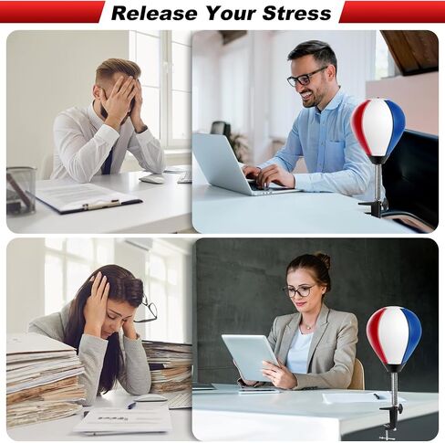 Desktop Punching Bag, Stress Relief Desk Punching Bag with Clamp, Heavy Duty Desk Boxing Punch Ball Suctions to Your Desk, Funny Toys for Kids Coworkers Friends in Kuwait