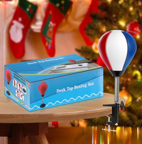 Desktop Punching Bag, Stress Relief Desk Punching Bag with Clamp, Heavy Duty Desk Boxing Punch Ball Suctions to Your Desk, Funny Toys for Kids Coworkers Friends in Kuwait