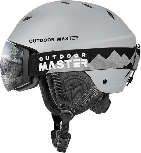 مجموعة خوذة التزلج OutdoorMaster، خوذة تزلج كلفن مع نظارات تزلج PRO - مجموعة خوذة التزلج على الجليد للرجال والنساء والشباب in Kuwait