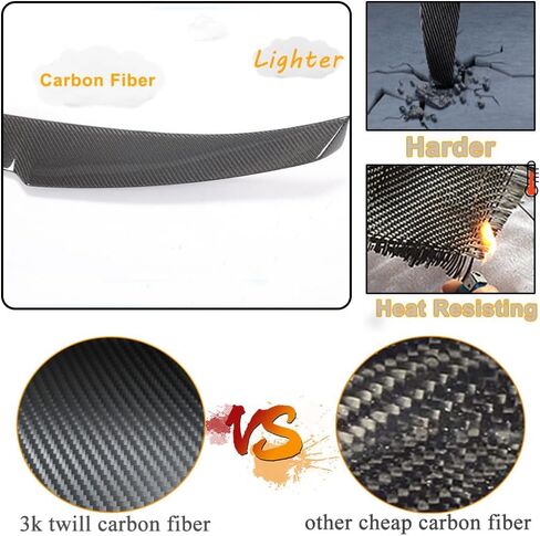 MCARCAR KIT Carbon Fiber Trunk Spoiler for BMW 5 Series G30 Sedan and F90 M5 2017-2023 520i 530i 540i Rear Boot Highkick Wing Lip Car Wing Lip Facotry Outlet (Style A) in Saudi Arabia