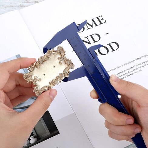 Plastic Vernier Caliper 2pcs 150 mm Mini Plastic Caliper Double Scale Sliding Gauge Measuring Tool Portable 0-6 Inch Measuring Tools for School Office in Saudi Arabia