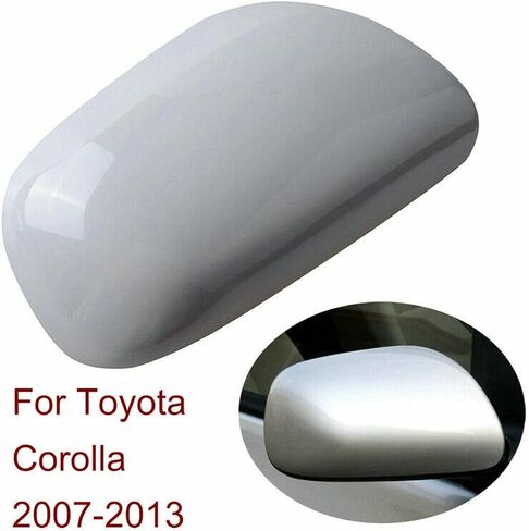 Car Rearview Mirror Cover Wing Mirror Housing Protective Cap For Toyota Corolla 2007 2008 2009 2010 2011 2012 2013 (Left (Driver) Side) in Saudi Arabia