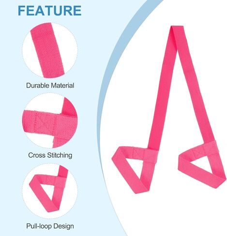 PATIKIL Yoga Mat Strap, Adjustable Yoga Mat Carrier Straps Sling Cotton Anti Slip Mat Holder Stretching Band in Saudi Arabia