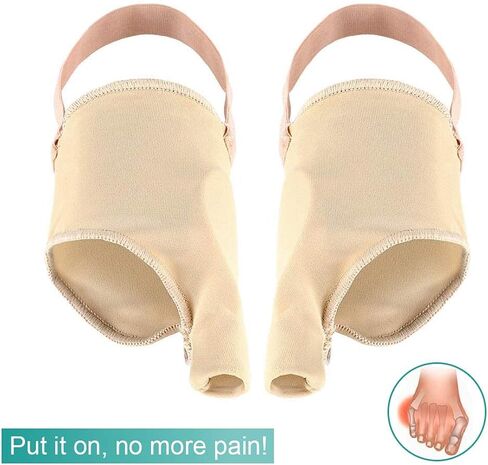 مصحح ورم إبهام القدم من تايلور - وسائد لتخفيف آلام إبهام القدم الخنَّابي من أجل تقويم أصابع القدم - فاصل إصبع القدم الصغير - تداخل - بطانة ناعمة من هلام السيليكون مع عدم الانزلاق (S) in Kuwait