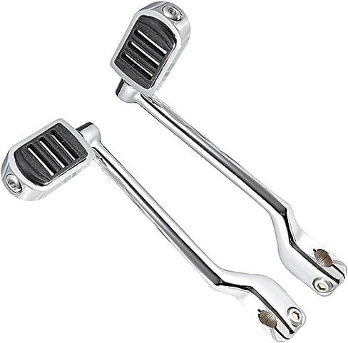 Heel Toe Shift Pegs/Front and Rear Levers/Shifter Pegs Fits for Harley Davidson Touring Softail Road King Road Glide Street Glide Electra Glide Trike Models (Chrome) in Kuwait