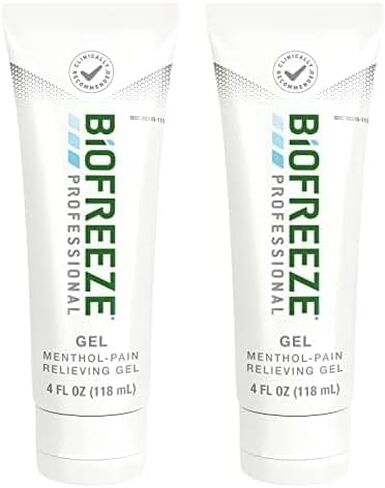 Biofreeze Professional Menthol Pain Relieving Gel 4 FL OZ Tube For Pain Relief Associated With Sore Muscles, Arthritis, Simple Backaches, And Joint Pain, Pack Of 1 (Packaging May Vary) in Kuwait