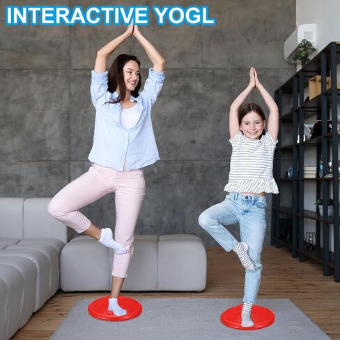 PATIKIL Inflated Wobble Cushion Seat Flexible Balance Disc with Hand Pump for Core Stability Exercise Physical Strengthening Improving Fitness Posture in Saudi Arabia