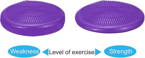 PATIKIL Inflated Wobble Cushion Seat Flexible Balance Disc with Hand Pump for Core Stability Exercise Physical Strengthening Improving Fitness Posture in Saudi Arabia