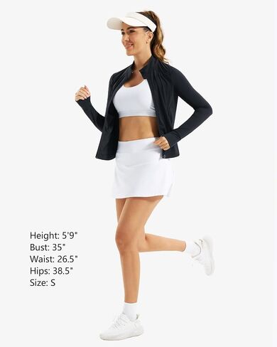 Stelle Women's Zip Up Jackets Lightweight Athletic Running Jacket Workout Slim Fit Yoga Track Clothes with Thumb Holes in Kuwait