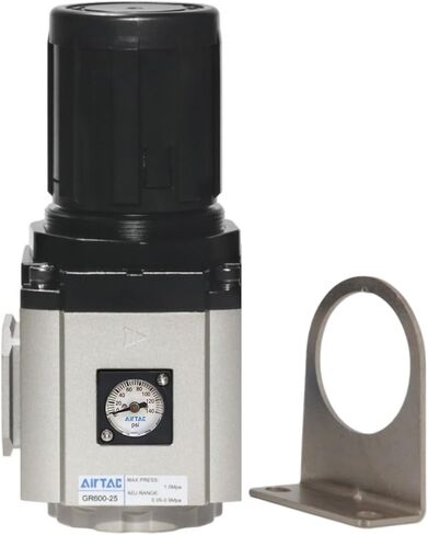 Air Compressor Pressure Regulator AirTac GR200-08 1/4 NPT with Bracket and Gauge 7-130 PSI in Kuwait