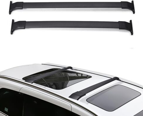 AUXMART 2 Pcs Roof Rack Cross Bars Crossbars Compatible for Honda CR-V 2002 2003 2004 2005 2006, OE Style Aluminum Rooftop Rail Bars Luggage Rack Cargo Carrier (Black) in Saudi Arabia