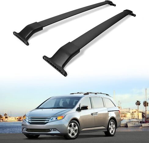 AUXMART 2 Pcs Roof Rack Cross Bars Crossbars Compatible for Honda CR-V 2002 2003 2004 2005 2006, OE Style Aluminum Rooftop Rail Bars Luggage Rack Cargo Carrier (Black) in Saudi Arabia