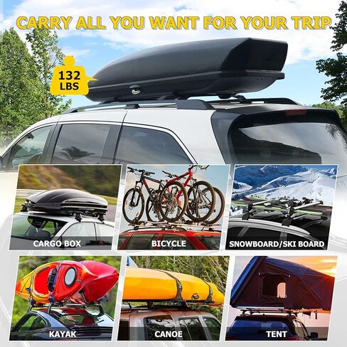 AUXMART 2 Pcs Roof Rack Cross Bars Crossbars Compatible for Honda CR-V 2002 2003 2004 2005 2006, OE Style Aluminum Rooftop Rail Bars Luggage Rack Cargo Carrier (Black) in Saudi Arabia