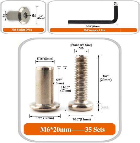 Black M6 x 1-1/4" Hex Drive Socket Cap Bolts Screws Kit,ALLOYPRO 30-Sets Binding Post Screws Socket Cover Connecting Bolt Fixing Post Screw for Furniture Chair Crib Table Cabinets,M6x30mm in Saudi Arabia
